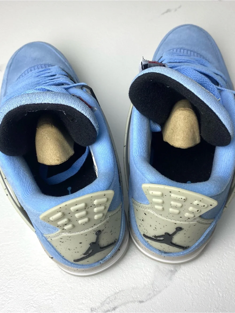 Jordan Men’s Sneakers in University Blue and Light Cream Accents